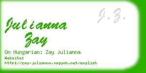 julianna zay business card